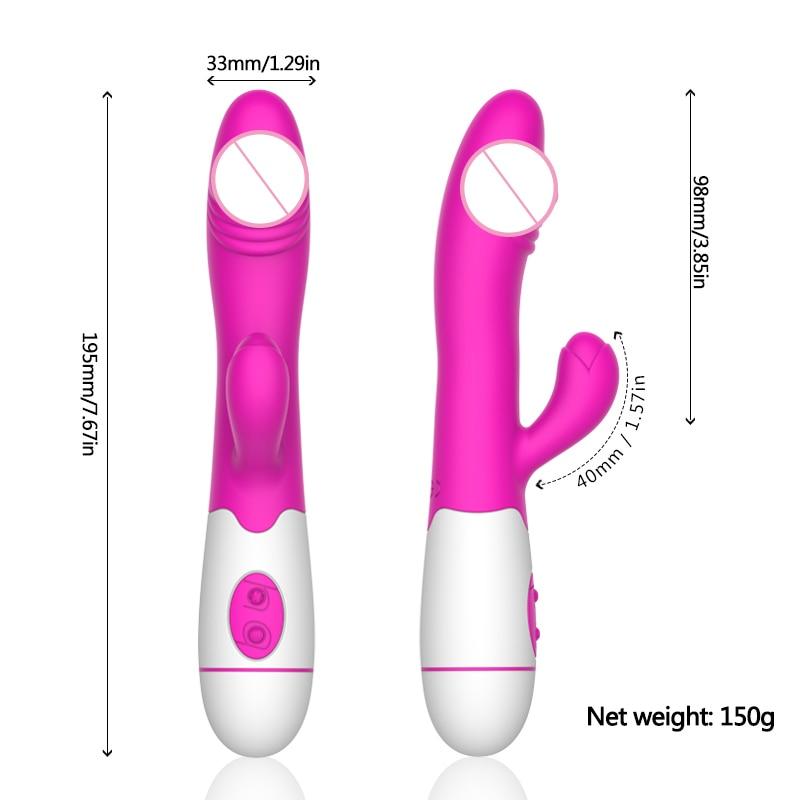 30 Speed Rechargeable Rabbit  Clit G Spot Women Sex Toy Rabbit S
