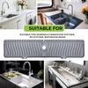 ODRAGO Silicone Kitchen Sink Splash Guard - 24.01 Inch Faucet Mat for Kitchen Sink Water - Longer Faucet Handle Drip Catcher Tray-Sink Guard for
