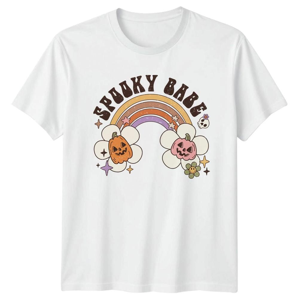 Spooky Babe Unisexs TShirt Retro Spooky Halloween Halloween Gift For Her S