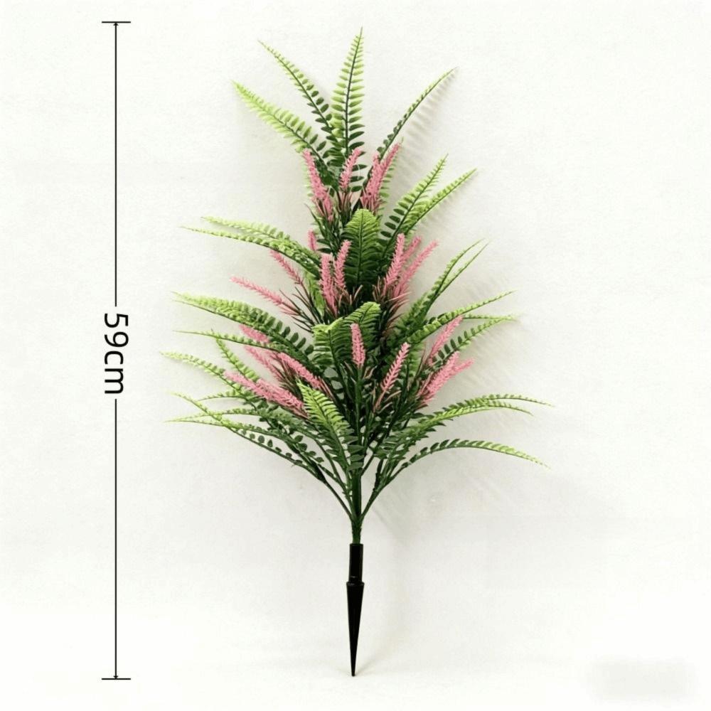 Multicolor Lavender Artificial Plant DIY Bonsai with Ground Stake Faux Greenery Plant Green Leaves Waterproof