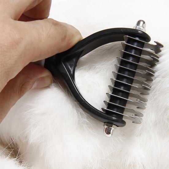 Grooming Comb Pet Hair Combing Hand-held Design Colorful Shedding Hair Remover for Pets