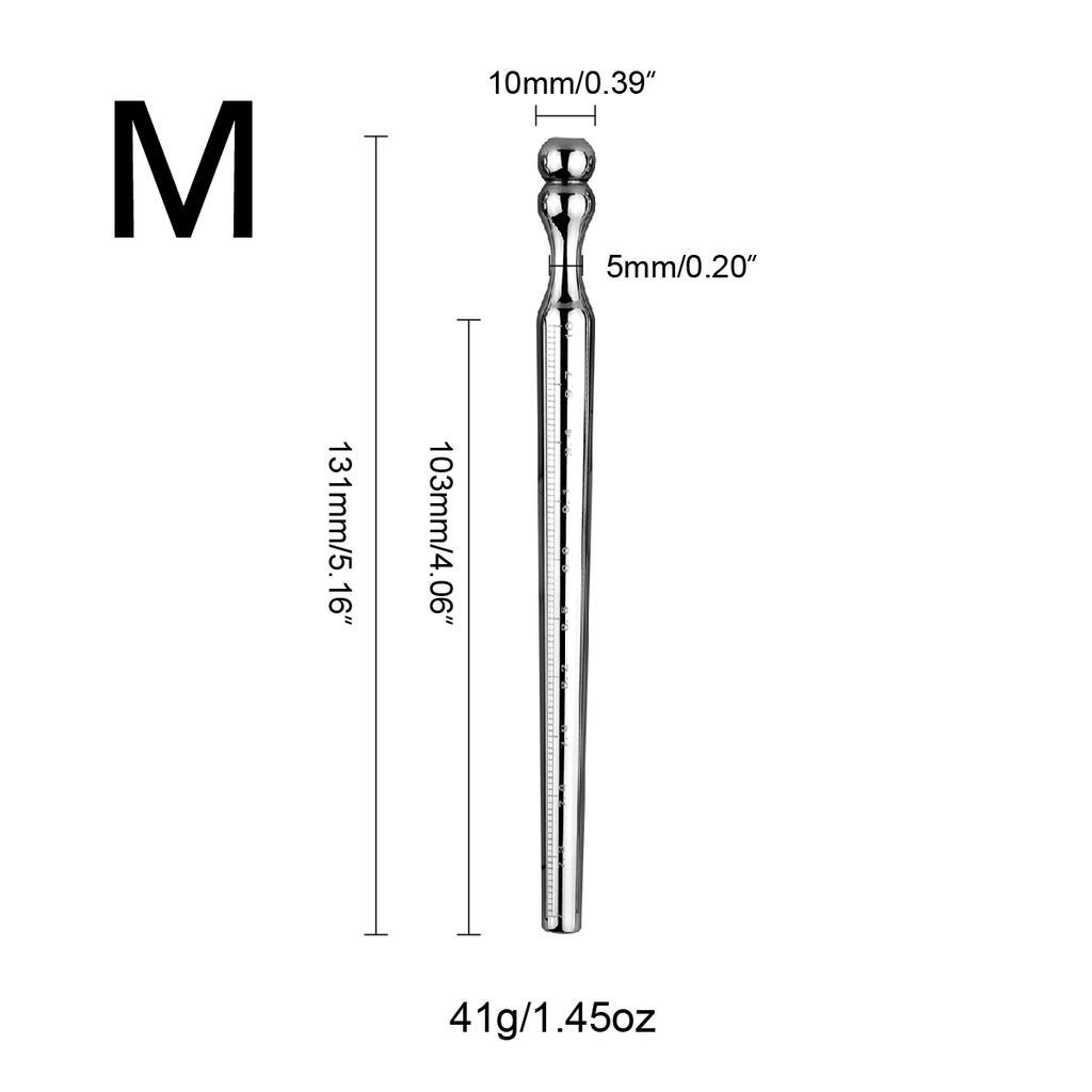 1PCS Metal Urethral Probe Measuring Urethral Size Urethral Dilatation Masturbation Penis Head Male Urethral Rod Adult Sex Toys