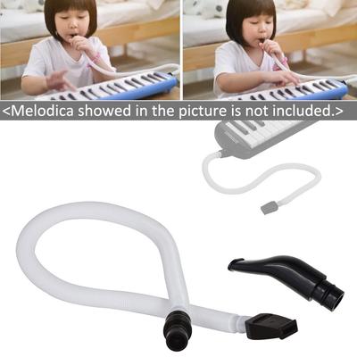 57 cm / 22,4 palce dlouhá ohebná plastová trubice Melodica Pianica s černým náustkem