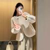 New Winter Environmentally Friendly Fur Coat Women's Short White Loose Lamb Wool High-end Rabbit Fur Plush Top