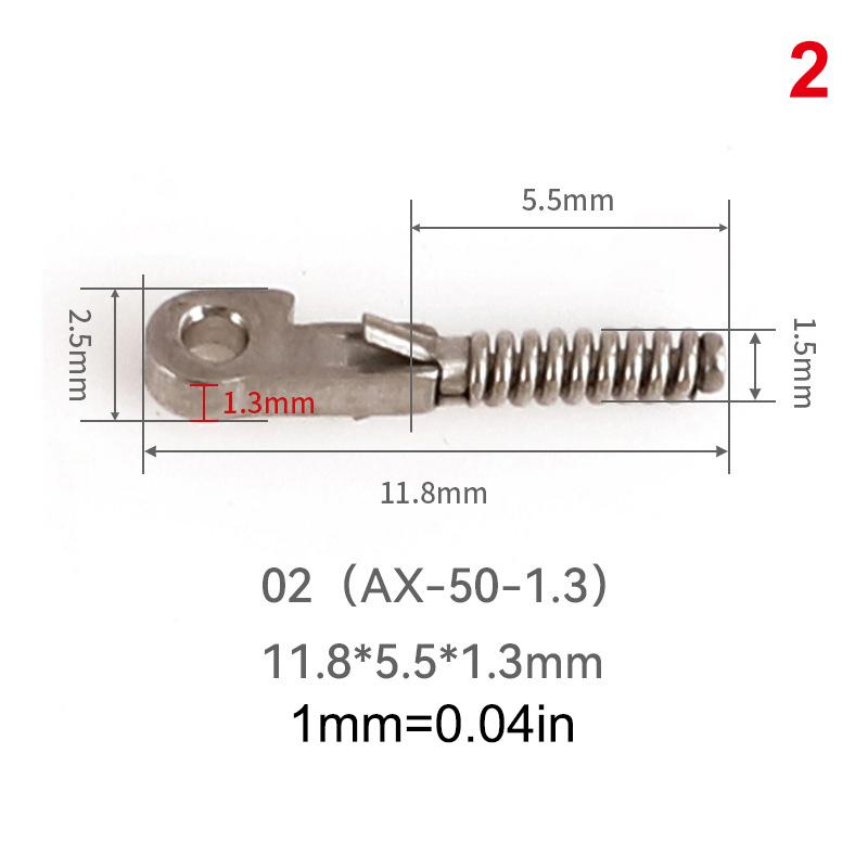 2Pcs Eyeglasses Spring Insert Glasses Repairing Flex Temples Optical Frame Broken Replacement Part Accessory Stainless Steel