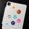 50pcs PVC Cartoon Smiley Face Sticker Set for Notebooks and Luggage DIY Decoration