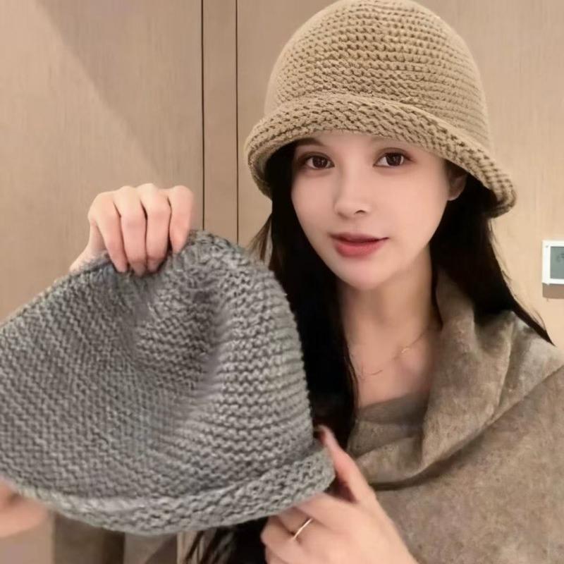 Women S Knit Fisherman Hat Half Rolled Brim Warm Autumn Winter