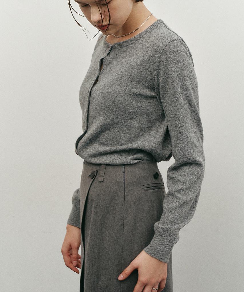 Make A Toast Two-Way Layered Wrap Skirt Grey Mbefsk002Gr