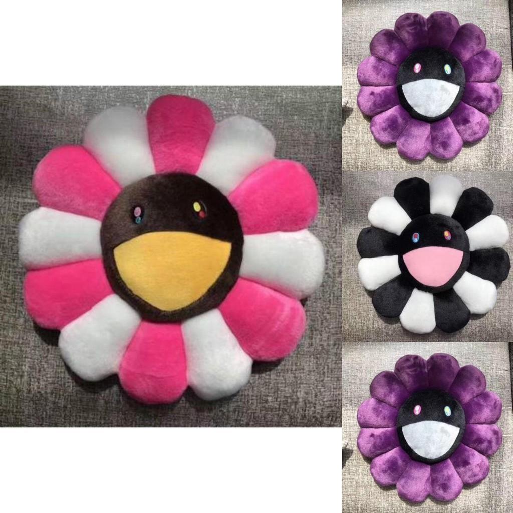 Bright And Colorful 40cm Takashi Murakami Rainbow Flower Pillow Plush For Kids
