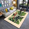 Green Warrior Battle Scene suitable as a non-slip mat for the living room or bedroom sofa