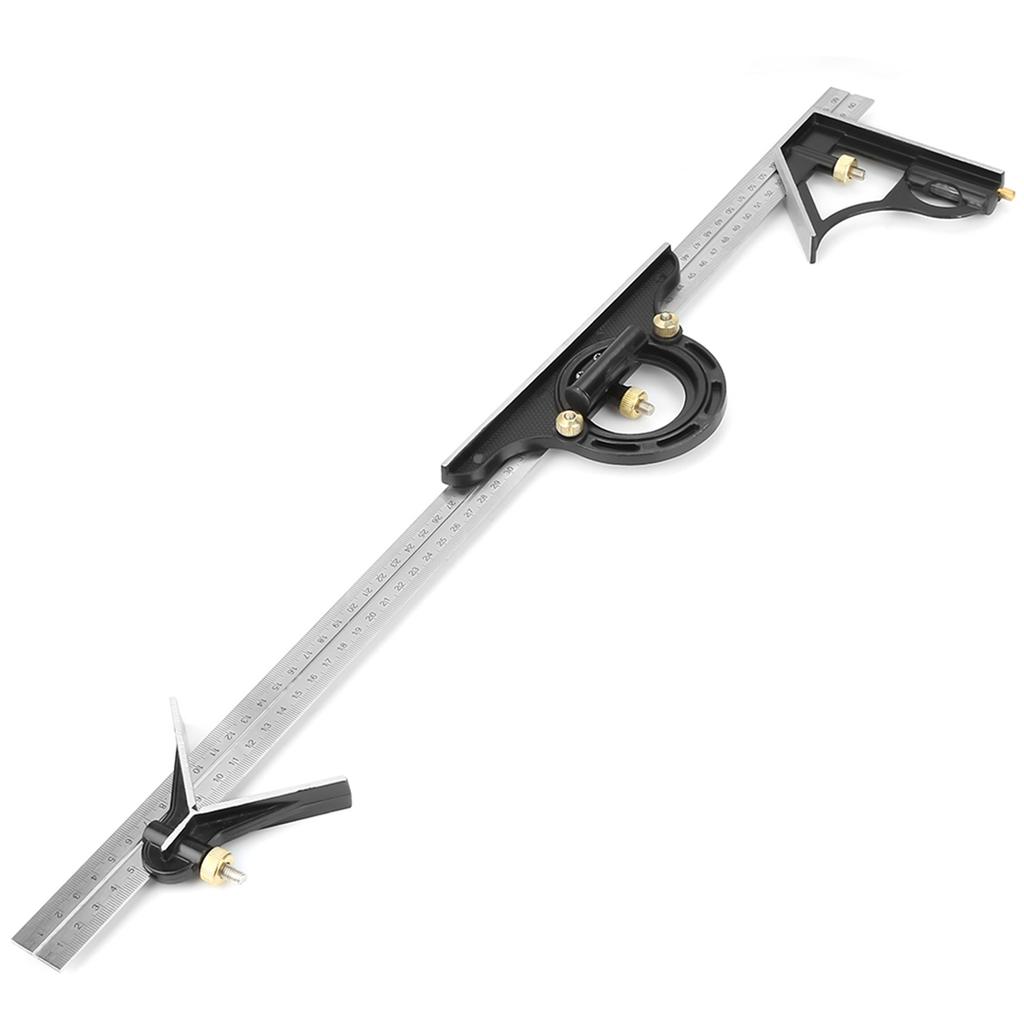 Combination   600mm Stainless Steel Carpenter   Wooden   Right Angle Deletable Engineer Multifunctional Measuring Tool