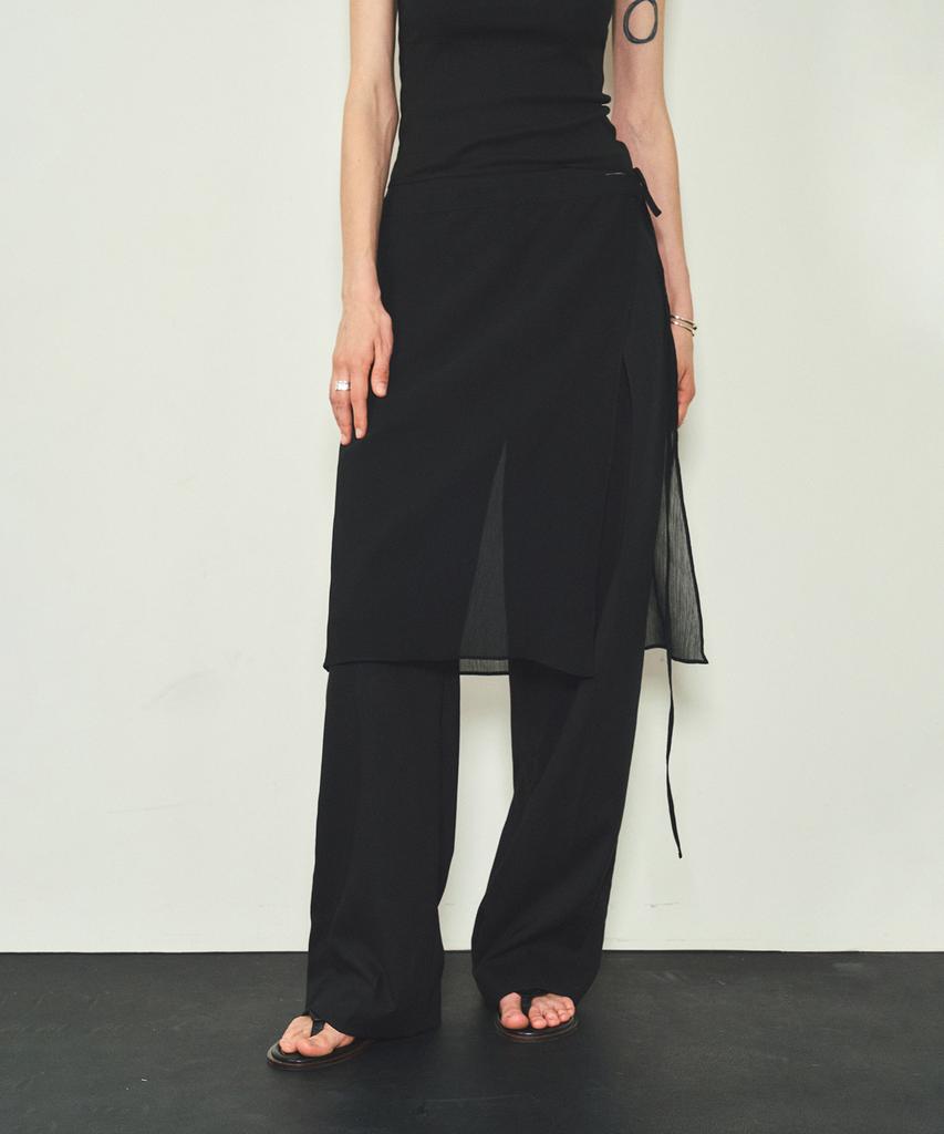 Cita Everywhere Layered Wrap Skirt_Cta915(Black)