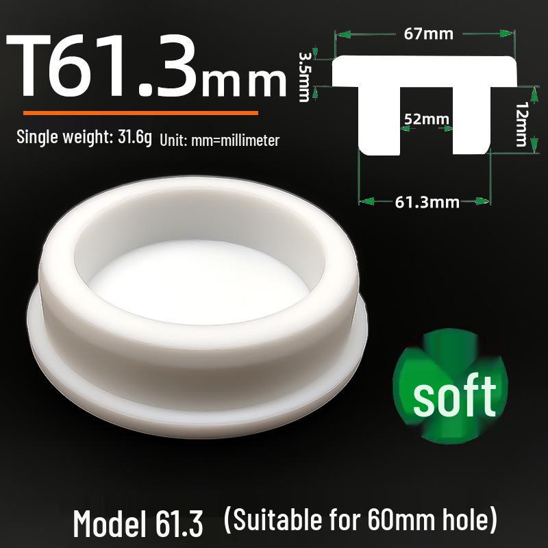 Silicone Rubber Drain Stopper for Washbasin, Mop Pool, and Children's Bathtub - Odor-Proof, Waterproof Stainless Steel Floor Plug.