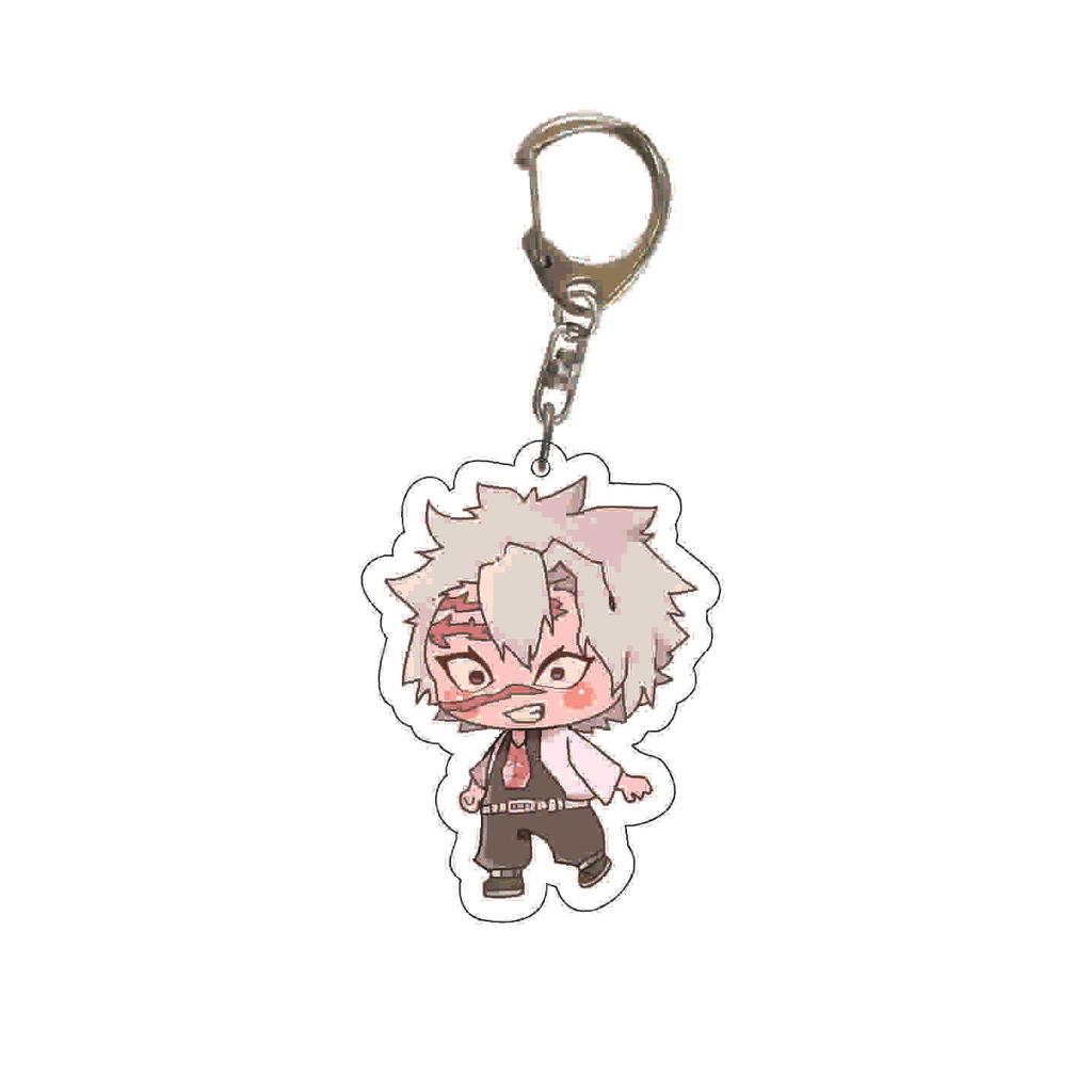 Demon Slayer Kimetsu No Yaiba Acrylic Key Ring Backpack Pendant Anime Cosplay Accessory Gift for Fans Collection