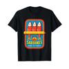 Sardines Canned Food Fishing Coast Vintage Tin Fish Lovers T Shirt Vintage Top For Everyday Wear Homme Soft Breathable