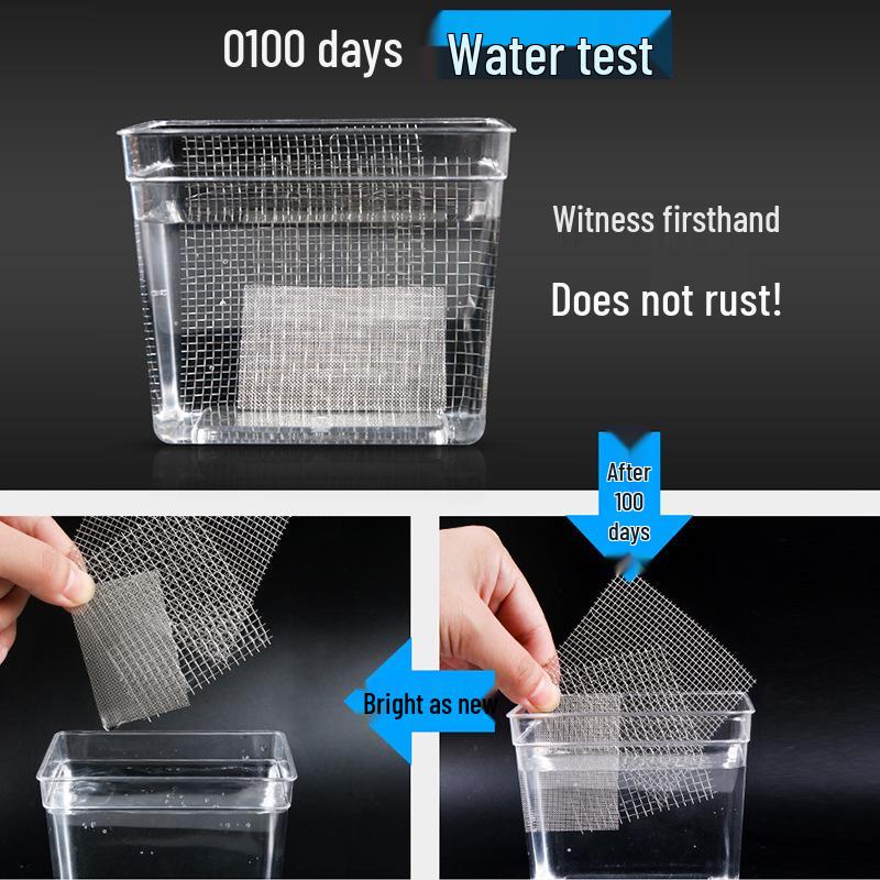 304 Edelstahlgewebe, 6-500 Maschen, Industrielles verdicktes Metalldrahtfilter.