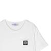 STONE ISLAND T-Shirt Solid Color Crew Neck Fitted Short Sleeve Kids Tops White 791620147-V0093