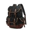 Unisex Waterproof Waxed Canvas Travel Backpack for Outdoor Sports and Laptops