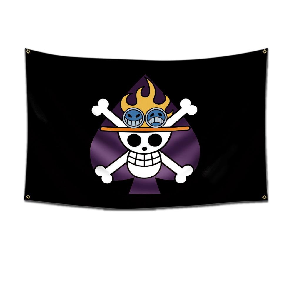 Anime One Piece Jolly Roger Decor de Perete Steag Pictură Jucărie Desen Animat Luffy Zoro Pălărie de Paie Steag Craniu Pirați Jucării Cadou 60x90cm