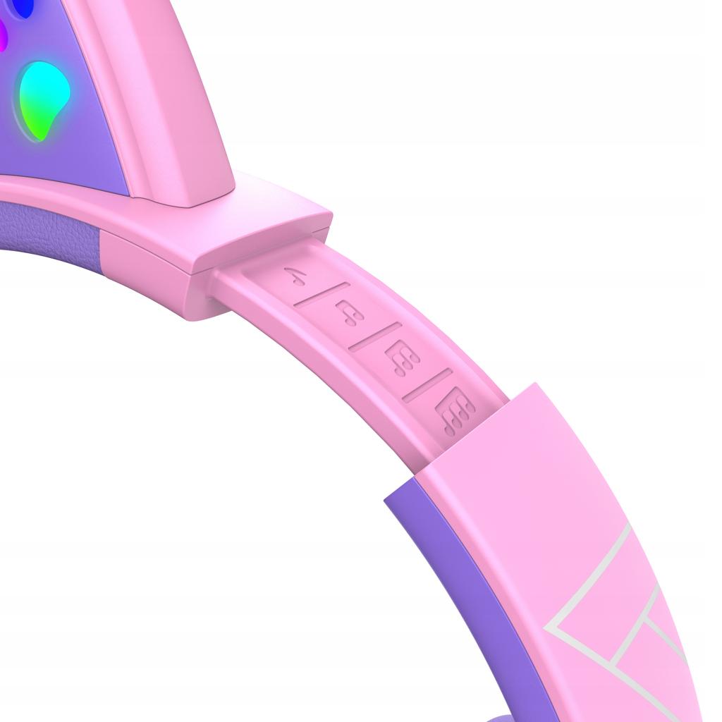 PowerLocus Bobo CAT Wireless LED AUX Headphones for Kids