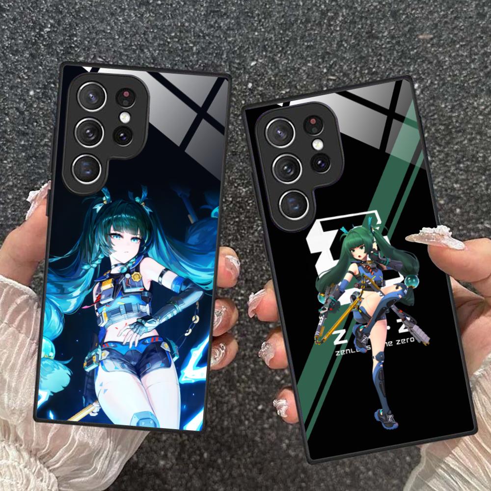 Zenless Zone Zero QingYi Handyhülle für Samsung Galaxy A56 55 54 53 52 51 36 35 34 23 16 15 5G Glas Bunte Hülle Abdeckung Luxus