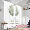 2pcs 2D flat printing Curtain Watercolor Forest Tree Bunny Polyester Without Electricity 0 for Multipurpose Event Decoration