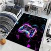 1PC Neon Game Controller Carpet for Living Room Bedroom Sofa Home Decor Rus Non-slip Floor Mat Luxury Gift Multiple Sizes