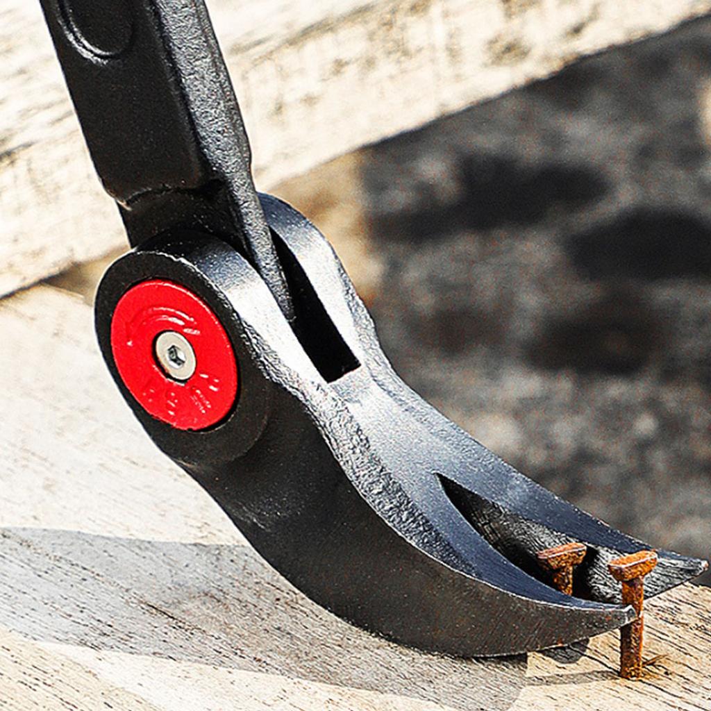 14in Rolling Head Pry Bar Cr V Steel Multifunctional Ratchet Tire Wrecking Bar for Automotive Repair