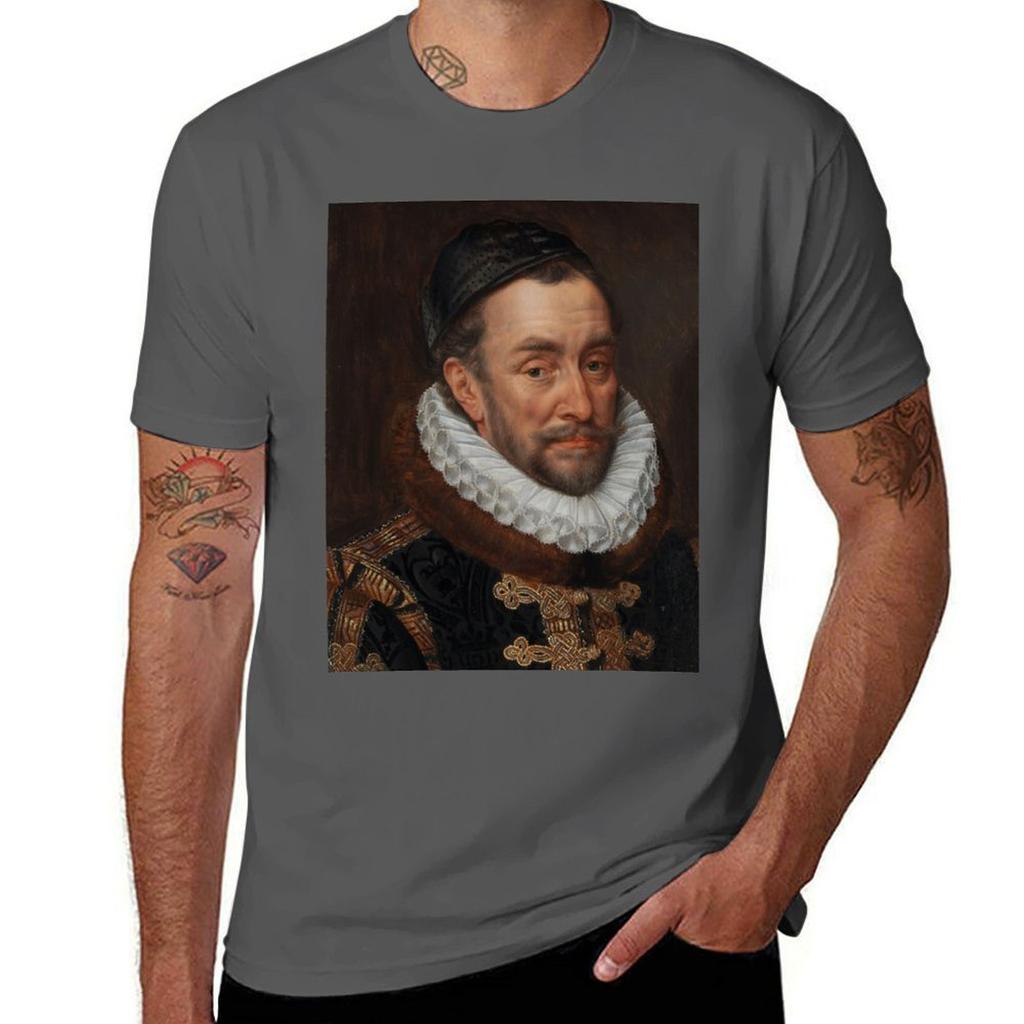 Finest Renaissance Art William I Prince Of Oranje By Adriaen Thomasz Key Tshirt Casual Basic Street Style Tshirt