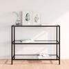 Day and Night - Day and Night Transparent Tempered Glass Shelf 100x36x90 Cm