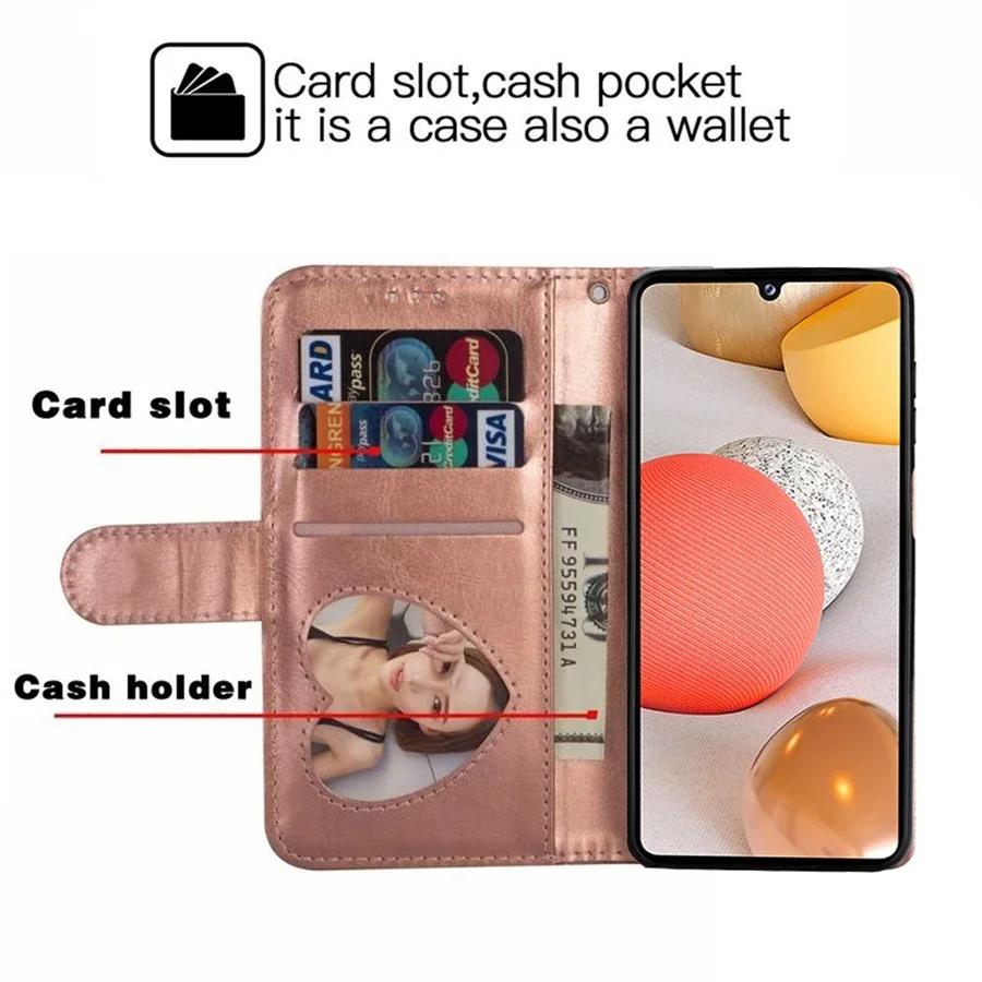Wallet Zipper Flip Leather Case For Galaxy A0s A06 A12 A13 A14 A1 A16 A21s A24 A2 A32 A33 A34 A3 A0 A1 A2 A3 A4 A A71