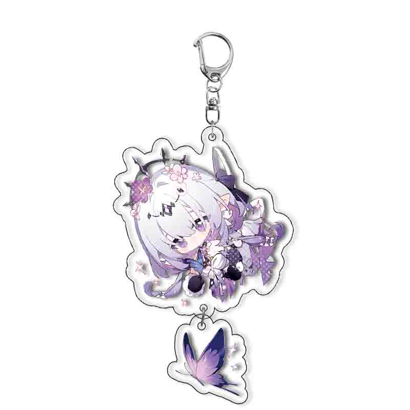 

Game Honkai Star Rail Chibi Keychain For Anaxagoras Castorice Sunday Accessories Bag Cartoon Pendant Keyring Fans Friends Gifts 6 cm