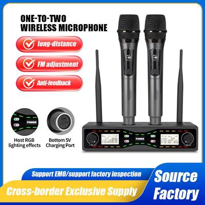Dual User Wireless Handheld Microphone for Home, Stage, and Live Events