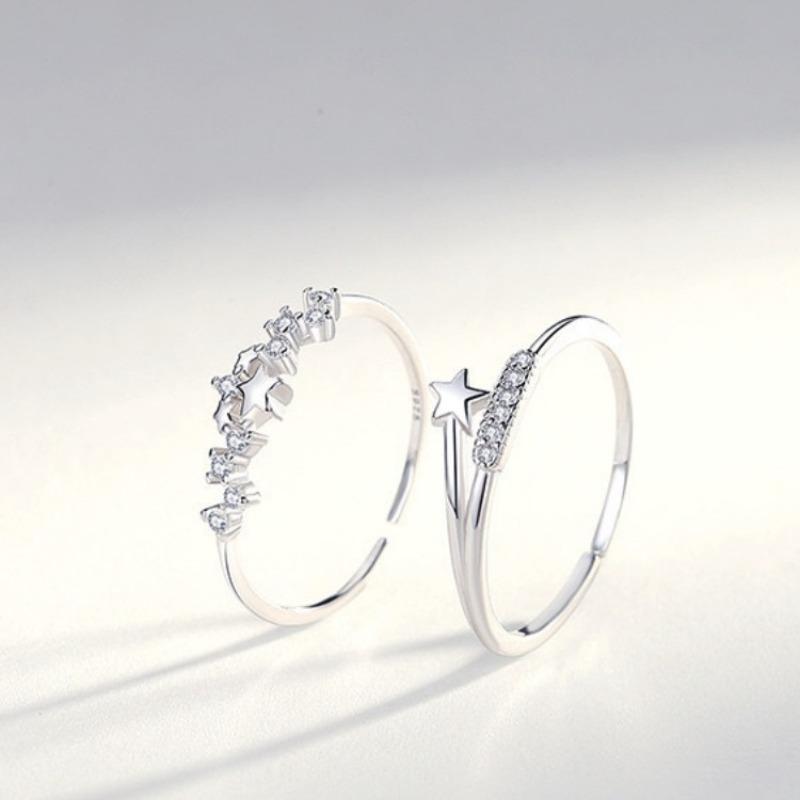 Ring - Women's Style Finger Ring - Small-scale, Low-key Luxury Shooting Star Pentagram Gift Accessory