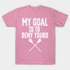 T Shirt Women My Goal Is To Deny Yours Lacrosse Goalie Defender Harajuku Print Kawaii Tshirt Summer Short Sleeve Female T-Shirt Top Tee
