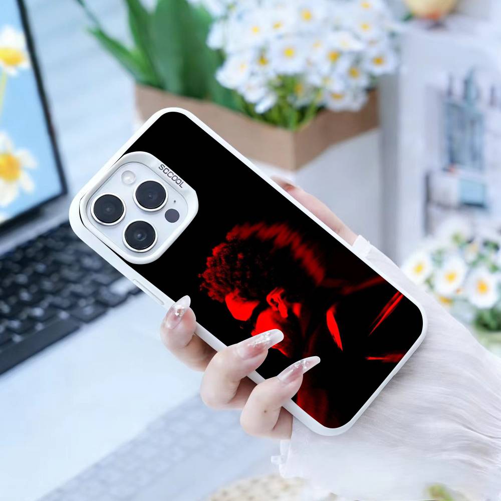 The Weeknd  Phone Case For iPhone 16,15,14,13,12,17,Pro,MAX White Matte Shockproof Cover
