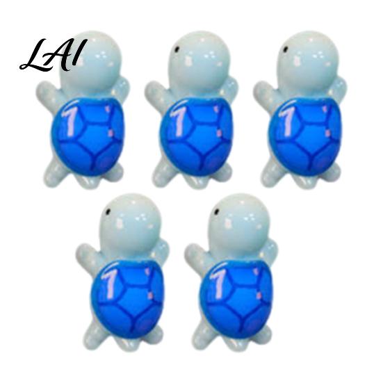 Kitchen Fridge Magnet 5Pcs Mini Resin Turtle Refrigerator Magnet Colorful Tortoise 3D Home Office Locker Decorative Accessories Animal Magnets