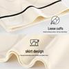 Langsha Women's 100% Cotton Short-Sleeve Sleep Dress