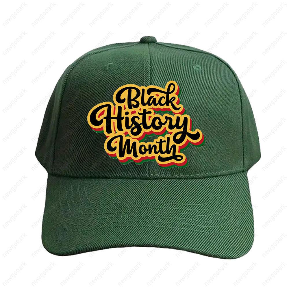 Black History Month BHM Cap Adult Graphic Baseball Cap Adjustable Streetwear Women Unisex Fashion Baseball Caps Peaked Hat
