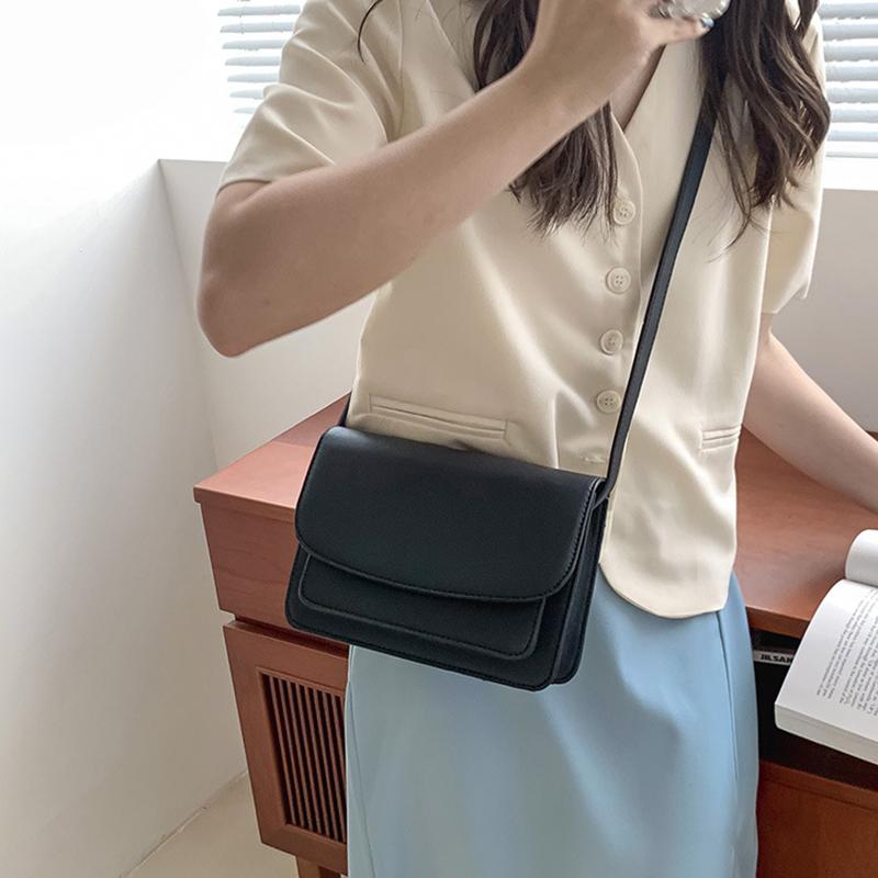 RanHuang New 2026 Women's Simple Shoulder Bags Pu Leather Small Messenger Bags Girls Casual Crossbody Bags B316