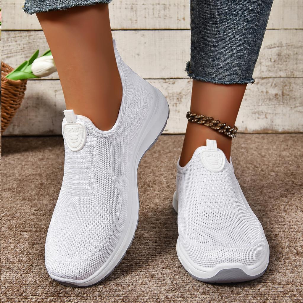 Shoes women's new women's shoes comfortable fly-woven shoes one-pedal comfortable women's single shoes