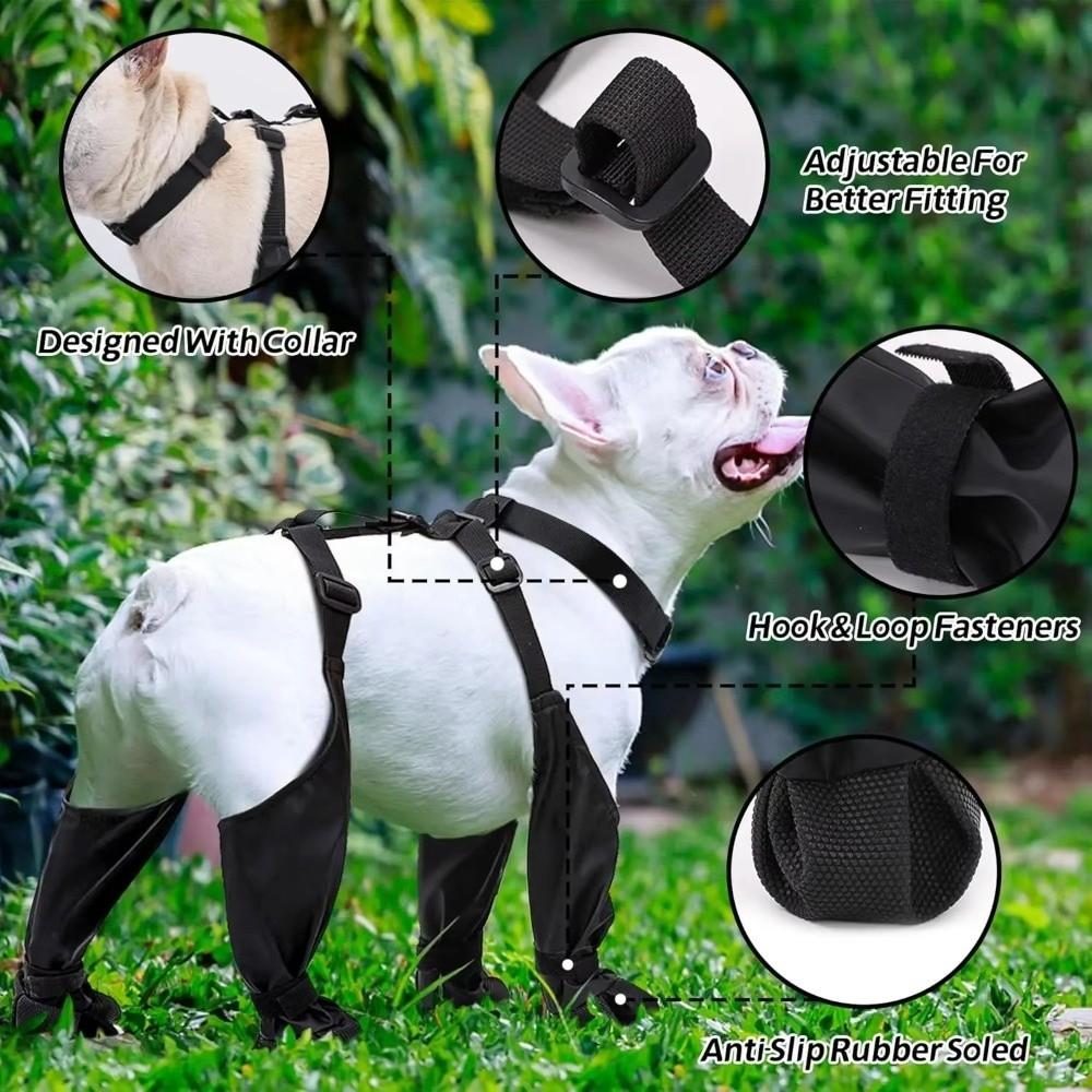 Anti-Slip Pet Paw Protector Waterproof Dog Suspender Sock Anti-fall Dog Rain Booties Pet Outdoor