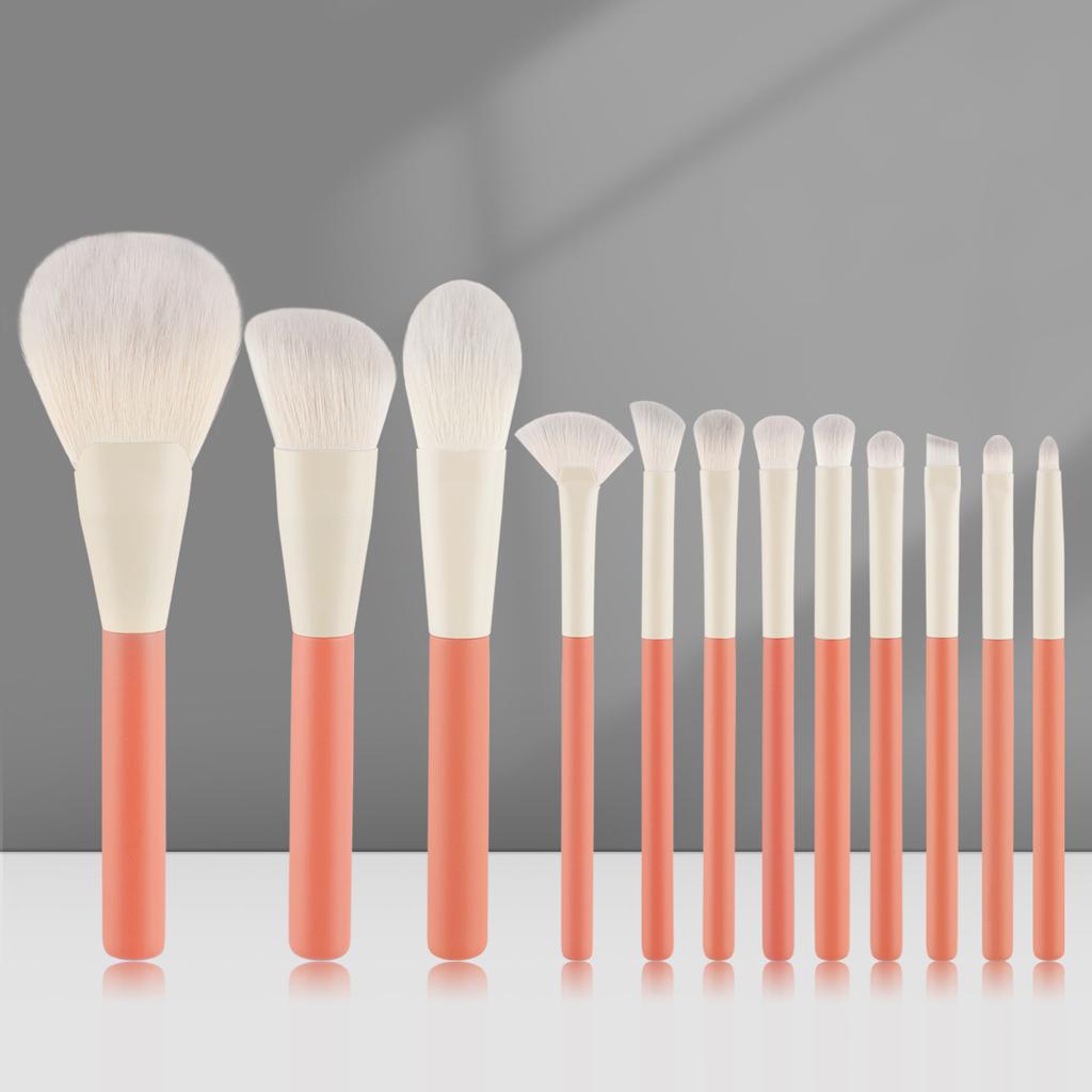12 Holiday Series Makeup Brushes Soft Bristles Eyeshadow Highlight Grooming Highlight Loose Powder Brush Tool