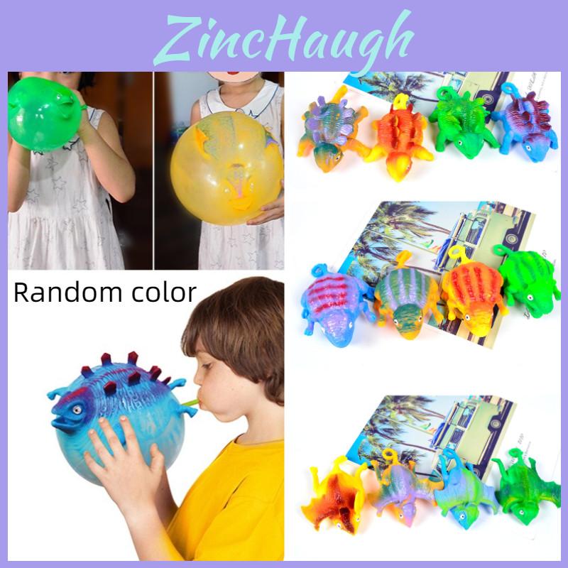 Blow-up Dinosaur Stress Ball Fun And Novelty Tpr Toy For Anxiety Relief