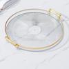 Thickened Tea Cup Storage Plate Removable Handle Living Room Fruit Tray Aromatherapy Tray  Coffee