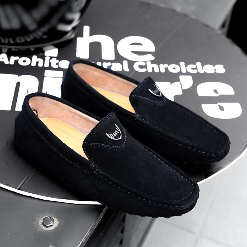 Fashion Slip-ons Men Casual Flats Outdoor Moccasin Men Walking Shoes Leather 2025 New High Quality Loafers Handmade Male Dress Shoes