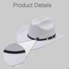 Classic And Trendy Western Cowboy Hat with Adjustable Cord for Shows Carnivals