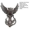 Xiaobudian Vintage Cast Iron Owl Door Knocker, Wrought Hollow Carved Wall Decor, Thickened Rustproof Cabinet Pull Handle, Pre-Drilled Holes for Gate &