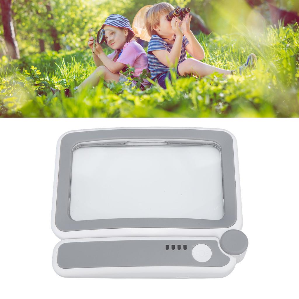 Insect Magnifier Kids Small Observer Container Magnifying Bug Viewer 9 LED Cold Warm Light Children Preschool Toy