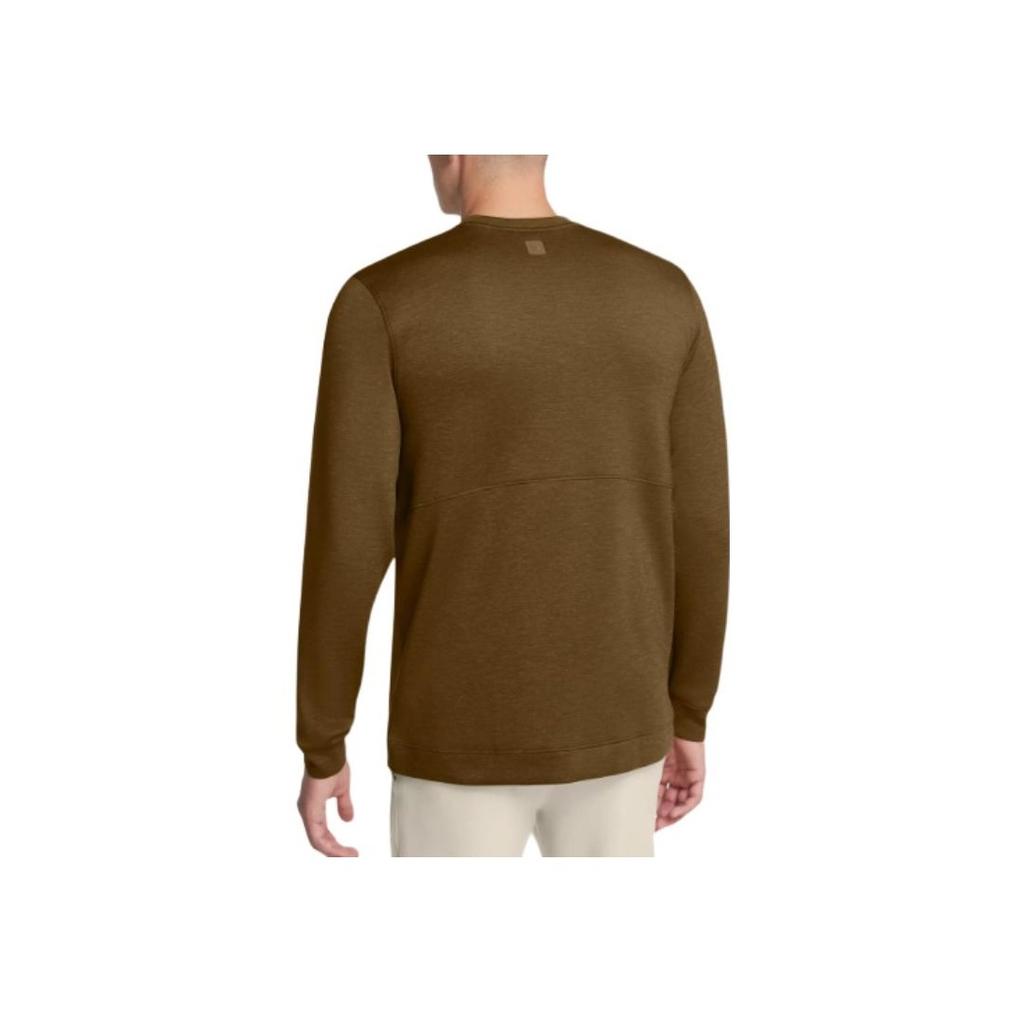 Under Armour Meridian Solid Outdoor Casual Sports Crew Neck Long Sleeve Sweatshirt Men Sweatshirt Coyote-Brown 1379667-498